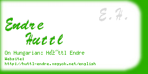 endre huttl business card
